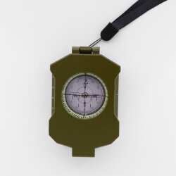 FreeCamp Katlanır Askeri Pusula-YEŞİL - FreeCamp