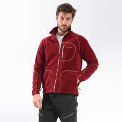 FreeCamp - FreeCamp Man Full Zipper Fleece Polar-BORDO