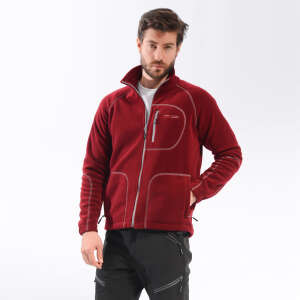 FreeCamp Man Full Zipper Fleece Polar-BORDO - 1