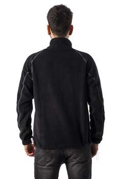 FreeCamp Man Full Zipper Fleece Polar-SİYAH-KIRMIZI