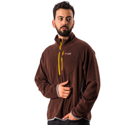 FreeCamp Man Half Zipper Fleece Polar-KAHVERENGİ - FreeCamp
