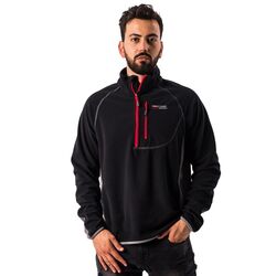 FreeCamp - FreeCamp Man Half Zipper Fleece Polar-SİYAH