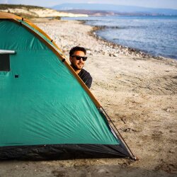 FreeCamp Monodome Plus 4 Kişilik Kamp Çadırı-YEŞİL - 9
