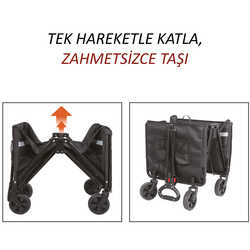FreeCamp Nest 250 Katlanır Wagon Araba - Thumbnail