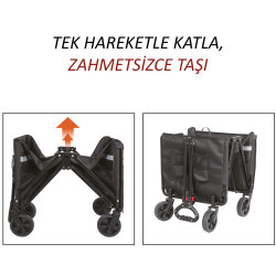 FreeCamp Nest 250 Katlanır Wagon Araba - 10