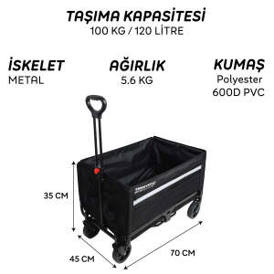 FreeCamp Nest 250 Katlanır Wagon Araba - 9