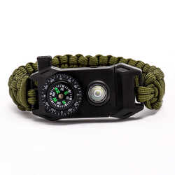 FreeCamp - FreeCamp Norra S.O.S Lambalı Paracord-YEŞİL (1)