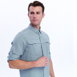FreeCamp Novella Erkek Gömlek-GRİ - 8