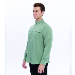 FreeCamp Novella Erkek Gömlek-YEŞİL - 5