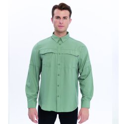 FreeCamp Novella Erkek Gömlek-YEŞİL - 4
