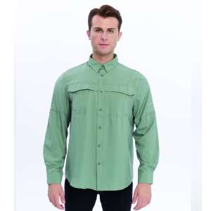 FreeCamp Novella Erkek Gömlek-YEŞİL - 4