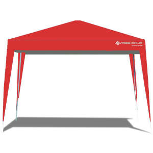 FreeCamp Palencia AND1027 240x240cm Polyester Tente-KIRMIZI - 1
