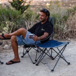 FreeCamp Phoenix Katlanır Masalı Sandalye-LACİVERT-GRİ - 7