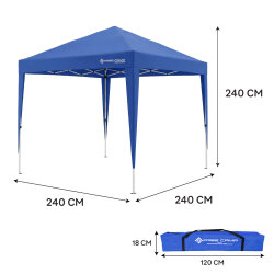 FreeCamp Soria AND1025 240x240cm Pe Otomatik Tente-MAVİ - 8