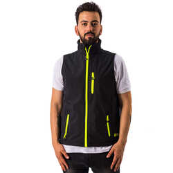 FreeCamp Vest Erkek Softshell Yelek-SİYAH - Thumbnail
