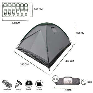 FreeLife Monodome First 6 Kişilik Çadır-FÜME - 5