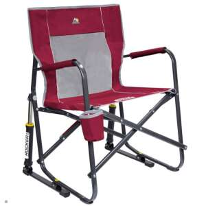 Gci Freestyle Amortisörlü Katlanır Kamp Sandalyesi-BORDO - 1