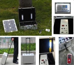 Green Solar 10W Çantalı Güneş Aydınlatma Seti - Green Solar