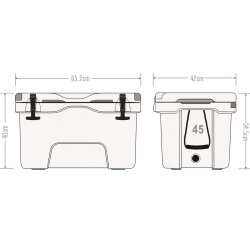 IcePeak Aden Plus Buzluk 45 Litre - 5