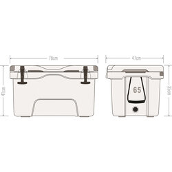 Icepeak Aden Plus Buzluk 65 Litre - Thumbnail