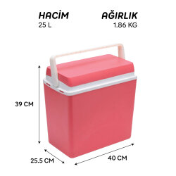 Icepeak SF25 Buzluk 25 Litre-KIRMIZI - 4