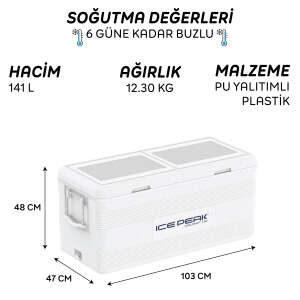 IcePeak CoolCraft 150 Buzluk 141 Litre-BEYAZ - 8