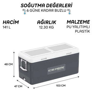IcePeak CoolCraft 150 Buzluk 141 Litre-FÜME - 8
