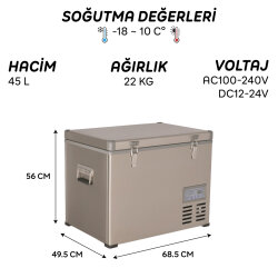 Icepeak Danfo 45 Kompresörlü Buzdolabı 45 Litre - Icepeak (1)