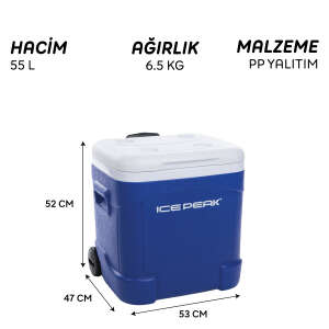 Icepeak IceCube Tekerlekli Buzluk 55 Litre-LACİVERT - 7