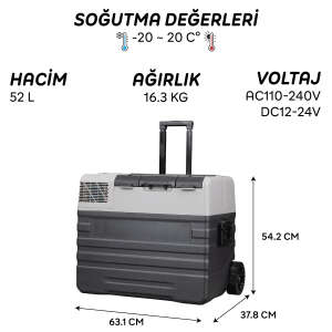 Icepeak Lizbon Kompresörlü Buzdolabı 52 Litre-GRİ - 8