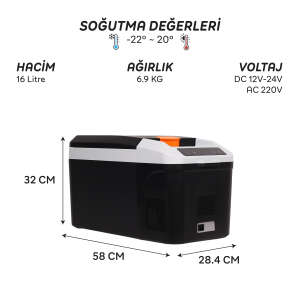 IcePeak Rega Kompresörlü Buzdolabı 16 Litre - 8