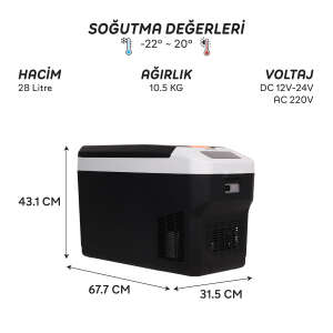 IcePeak Rega Kompresörlü Buzdolabı 28 Litre - 8