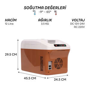 IcePeak Rega Termoelektrikli Buzdolabı 12 Litre - 8