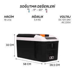 IcePeak Rega Termoelektrikli Buzdolabı 16 Litre - 8