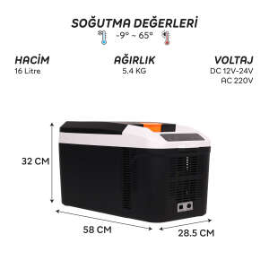 IcePeak Rega Termoelektrikli Buzdolabı 16 Litre - 8