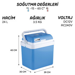 IcePeak Wismar Oto Buzdolabı 12/220V 24 Litre - Icepeak (1)