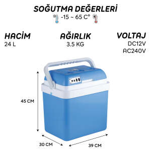 IcePeak Wismar Oto Buzdolabı 12/220V 24 Litre - 2