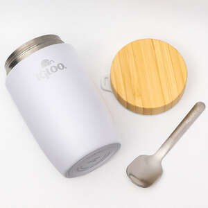 Igloo Bamboo Yemek Termosu 500ml-BEYAZ