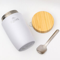 Igloo - Igloo Bamboo Yemek Termosu 500ml-BEYAZ (1)