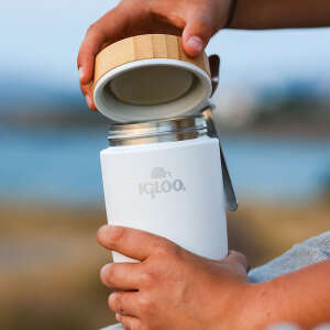 Igloo Bamboo Yemek Termosu 500ml-BEYAZ - 4