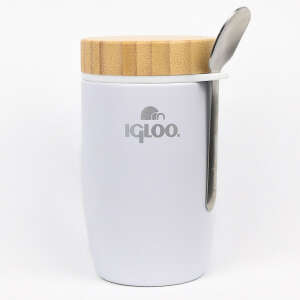 Igloo Bamboo Yemek Termosu 500ml-BEYAZ - 1