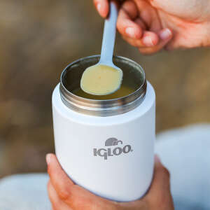 Igloo Bamboo Yemek Termosu 500ml-BEYAZ - 6