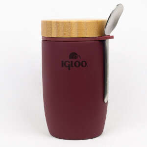 Igloo Bamboo Yemek Termosu 500ml-BORDO - 1