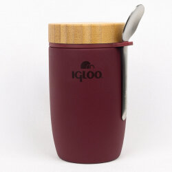 Igloo Bamboo Yemek Termosu 500ml-BORDO - Igloo