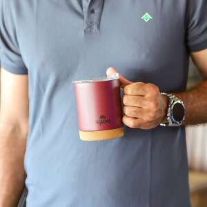 Igloo Cork Mug 350ml-BORDO - 7