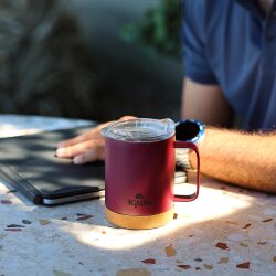 Igloo Cork Mug 350ml-BORDO - 8