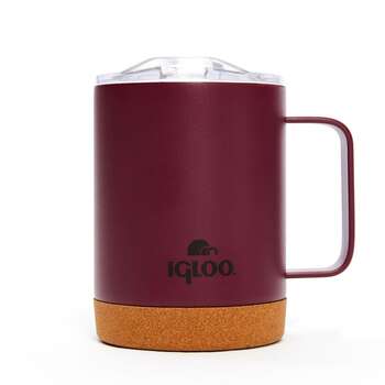 Igloo Cork Mug 350ml-BORDO