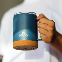 Igloo Cork Mug 350ml-MAVİ - 6