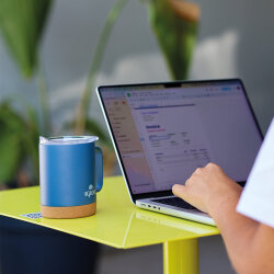 Igloo Cork Mug 350ml-MAVİ - 7