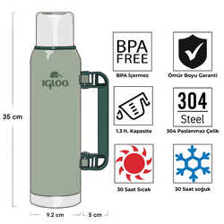 Igloo Legend Klasik Termos 1.3 Litre - Thumbnail